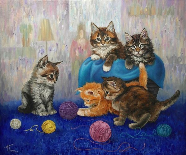 Энн Мортимер кошки