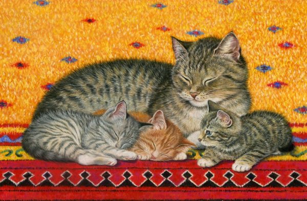 Котенок живопись