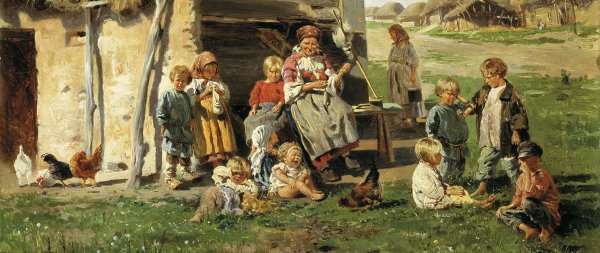 Владимира Маковского «крестьянские дети».