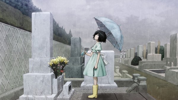 Аниме около могилы