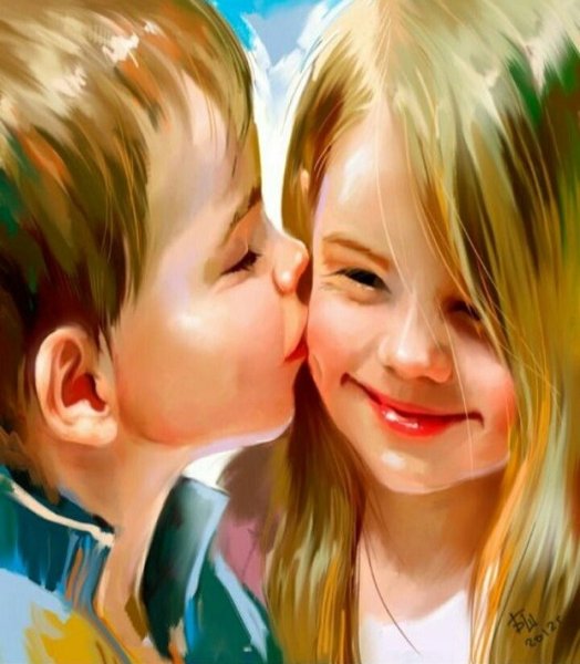 Картина два мальчика