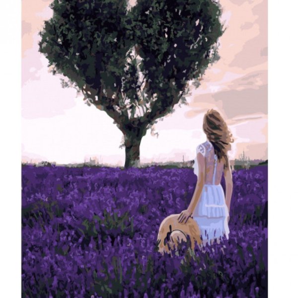 Девушка с лавандой