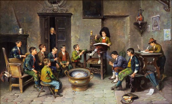 Художник Francesco Bergamini (1815 – 1883).