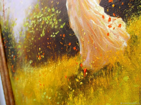 Девушка в солнечных лучах живопись