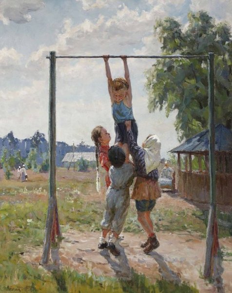М. Богатырев. Будущие чемпионы. 1950