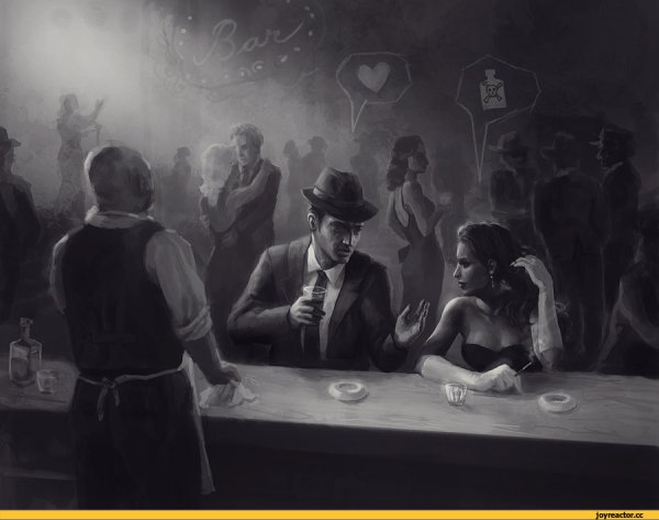 Иллюстрации в стиле Нуар