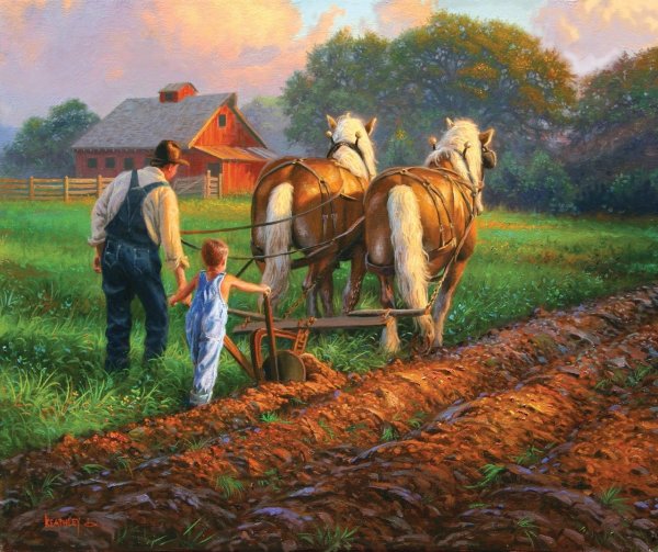 Художник Mark Keathley деревенская жизнь