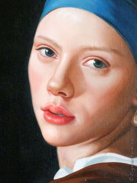 Девушка с жемчужной серёжкой картина художник Ян Вермеер