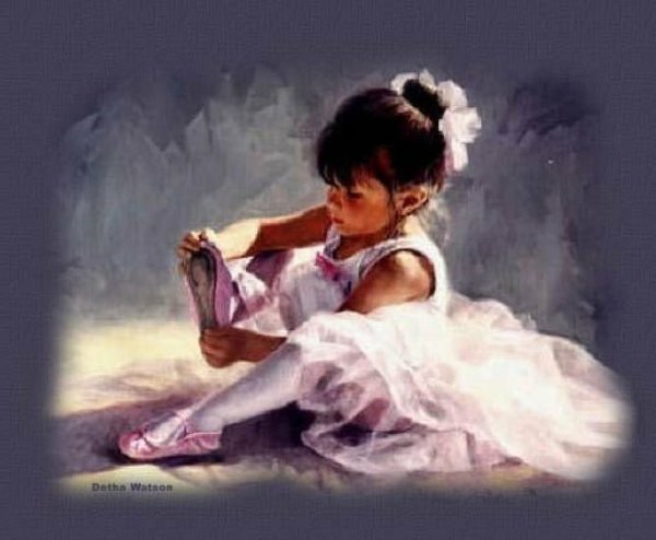 Картина по номерам девочка балерина