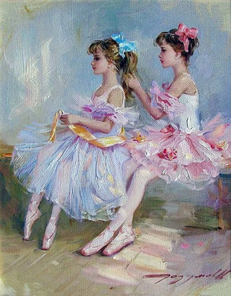 Балерина живопись Konstantin Razumov