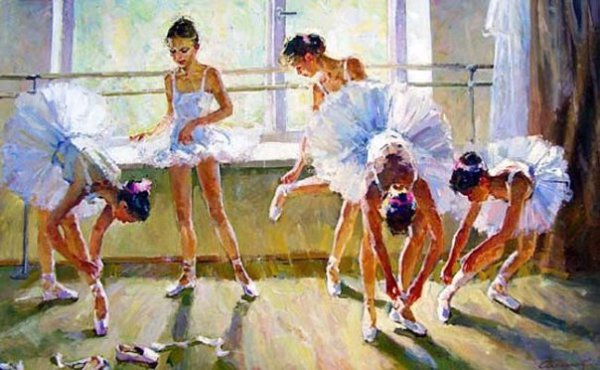 Эдгар Дега балетный класс 1875