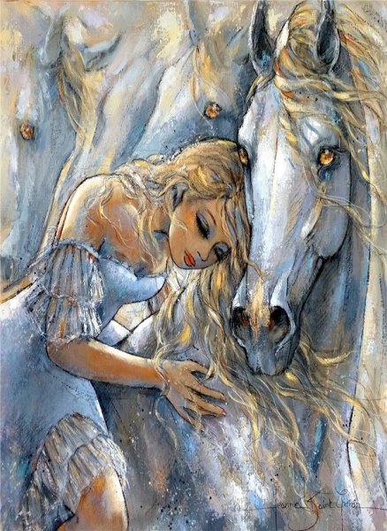 Женщина и лошадь в живописи