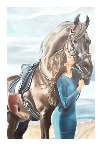 Живопись лошадей Elise Genest