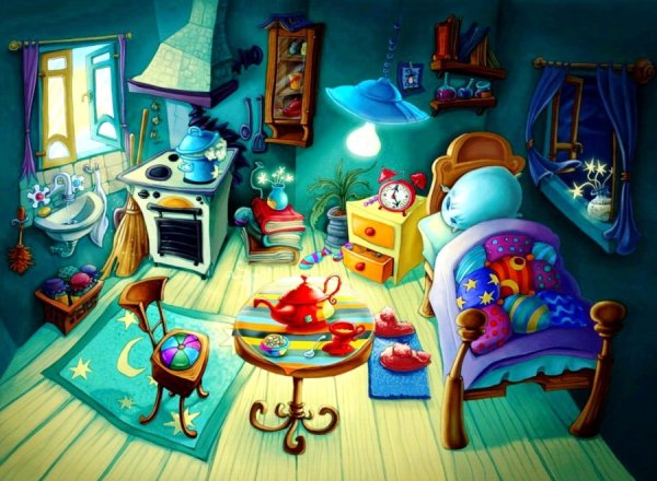 Мультяшная комната