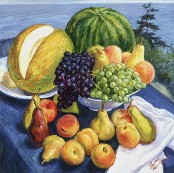 Юон натюрморт Южные фрукты