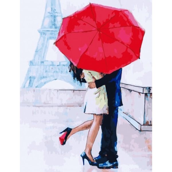 Парочка под зонтом