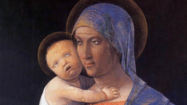 Грюневальд Богоматерь с младенцем