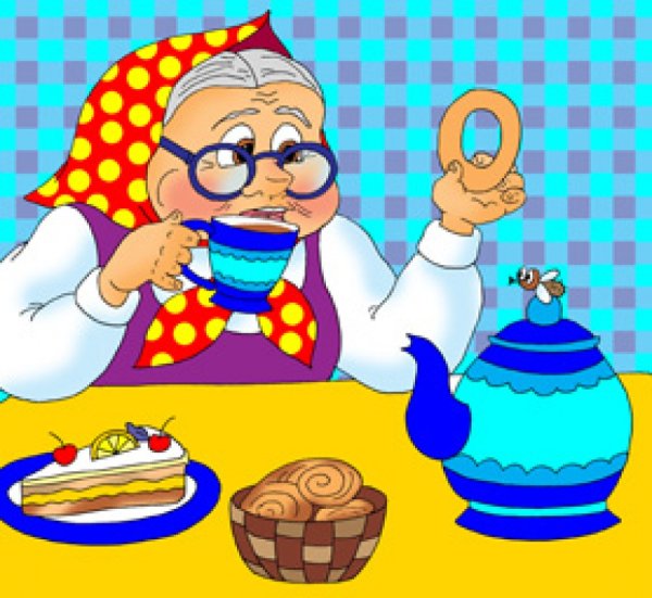 Бабушки за чаем