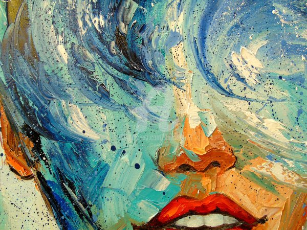 Девушка волна картина