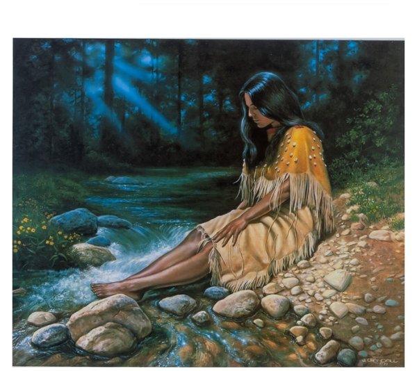 Девушка у реки