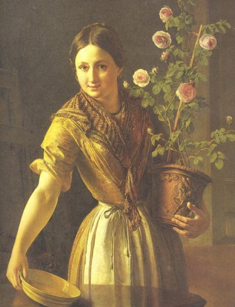 Тропинин Василий Андреевич. Девушка со свечой