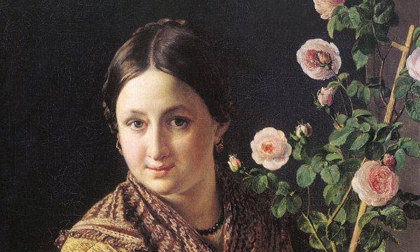 Василий Тропинин "портрет купчихи е.а. Корзинкиной"