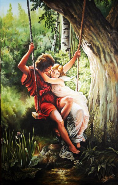 Качели картина