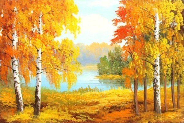 Осенний пейзаж для детей