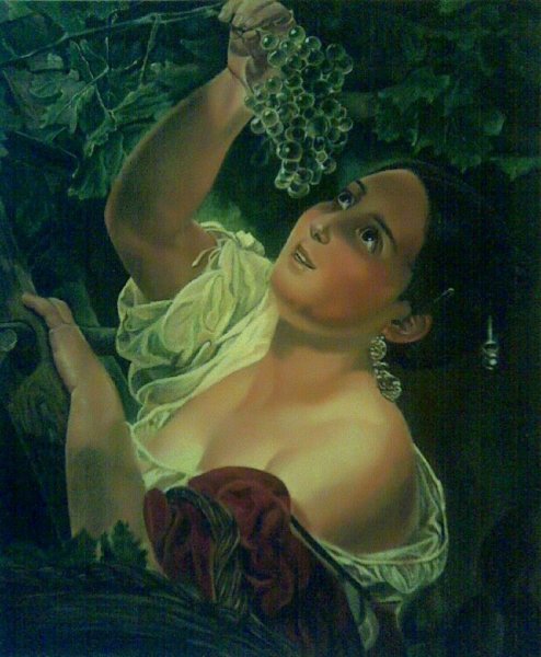 Карл Павлович Брюллов девушка собирающая виноград