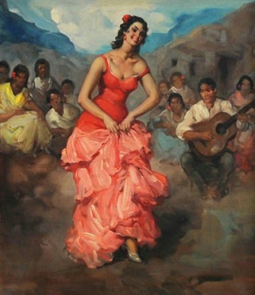 Андрей Атрошенко картины танцующих фламенко