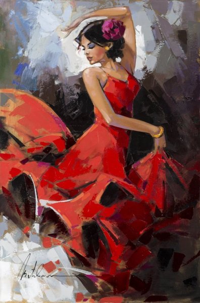 Танцовщица фламенко картина