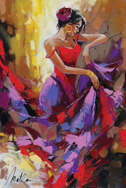 Испанская танцовщица фламенко