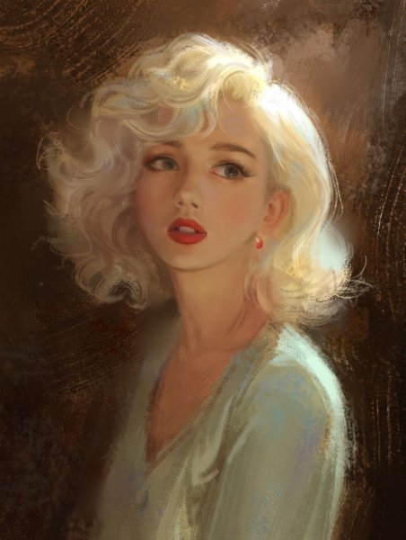 Блондинка арт