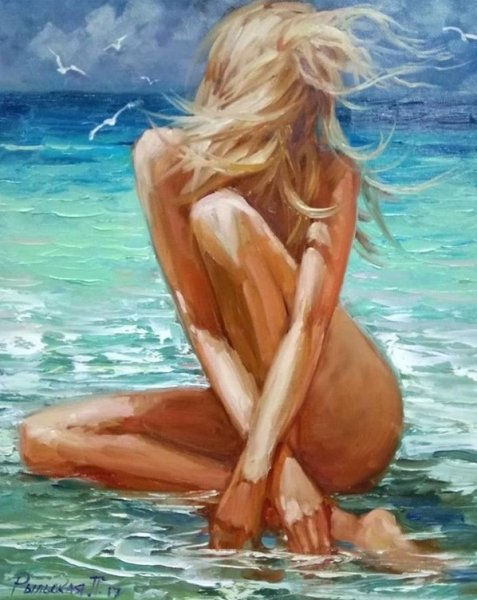 Блондинка картина