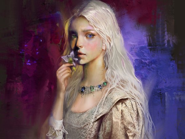 Белокурая эльфийка