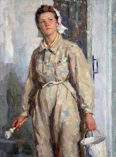 Григорьев-Савушкин Павел. «Крановщица»1955