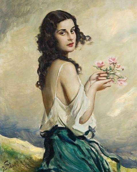 Польский художник Boleslaw von Szankowski 1873-1953