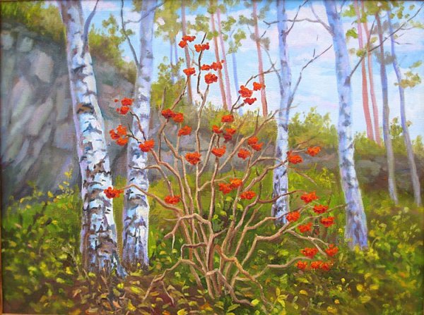 " Рябинка ". Художник Михаил Арбитайло.