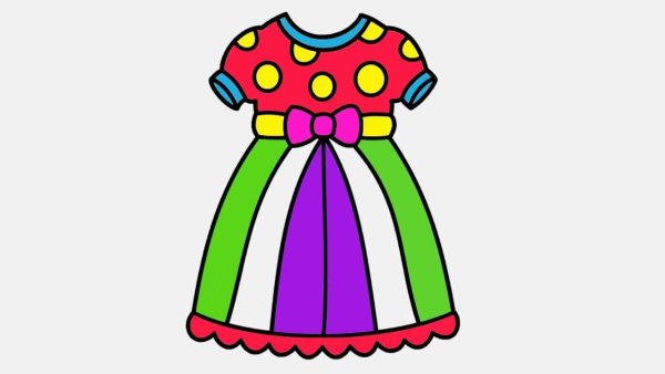 Платье мультяшное