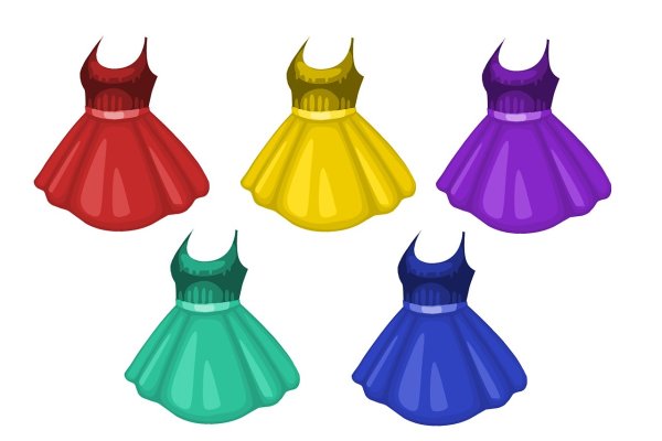 Платье для рисование для детей