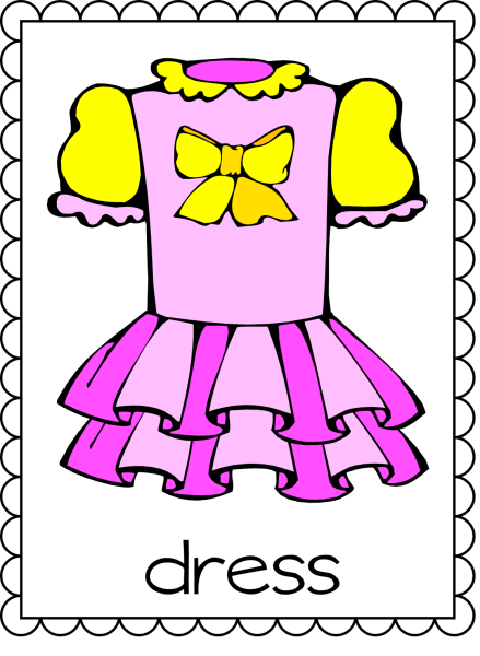 Клипарт платье на прозрачном фоне для детей