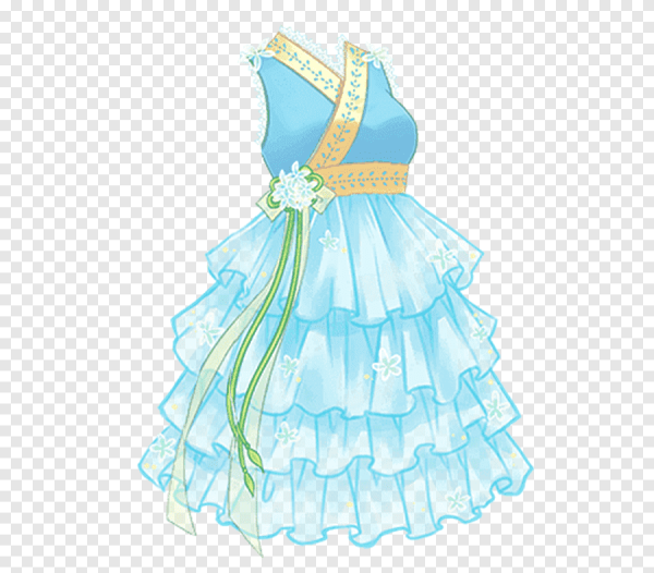 Платье с рукавами векторное изображение