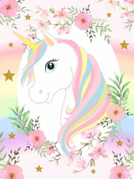 Фон с единорогами