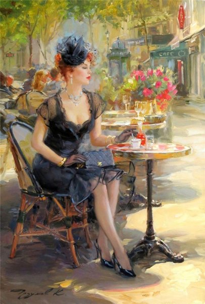 Художник Константин Разумов «терраса Ритц»