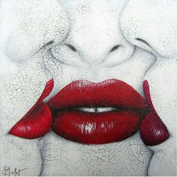 Губы мозаика