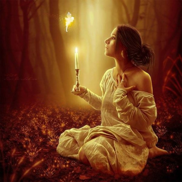 Девушка со свечкой