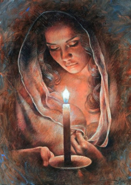 Схалкен художник свечи