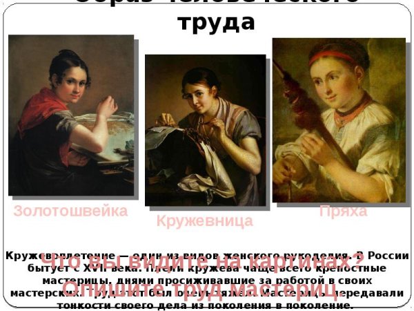 План картины Василия Андреевича Тропинина Кружевница план