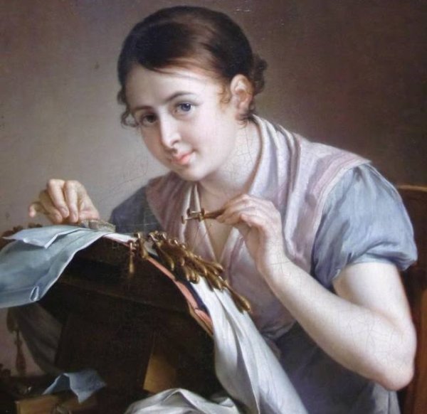 Тропинин Кружевница описание