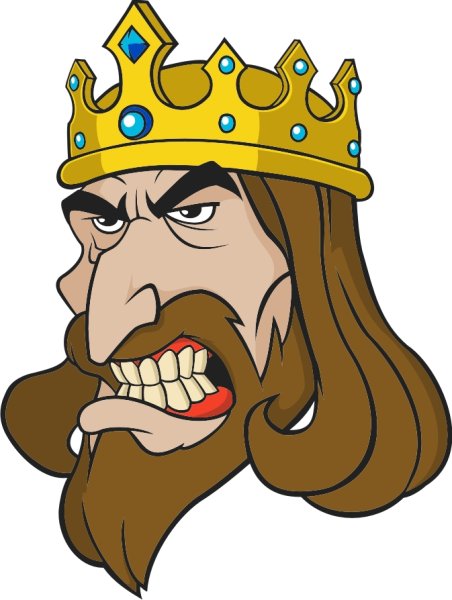 Король на прозрачном фоне